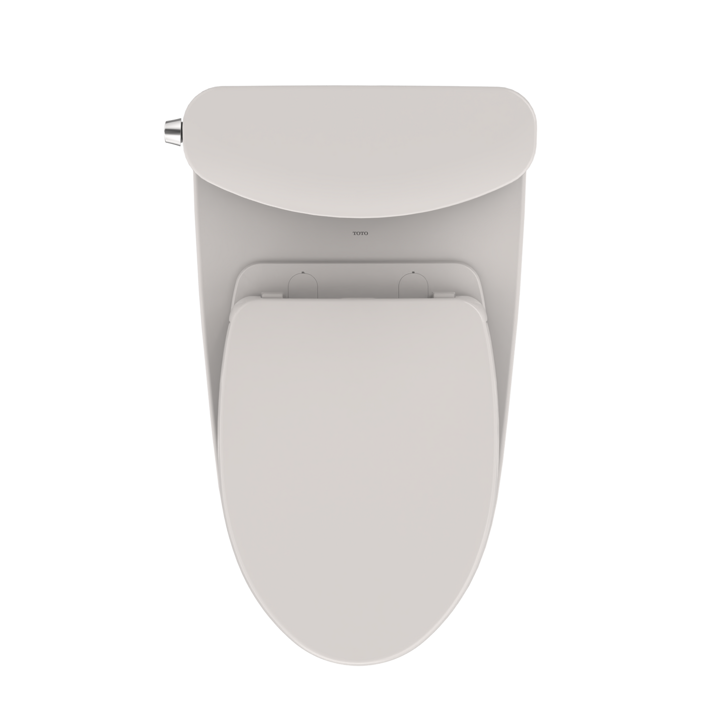 TOTO MS442124CEFG#11 Nexus Two-Piece Elongated 1.28 GPF Universal Height Toilet with CEFIONTECT and SS124 SoftClose Seat , Colonial White