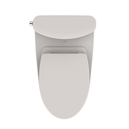 TOTO MS442124CUFG#11 Nexus 1G Two-Piece Elongated 1.0 Gpf Universal Height Toilet With Cefiontect And Ss124 Softclose Seat - Colonial White