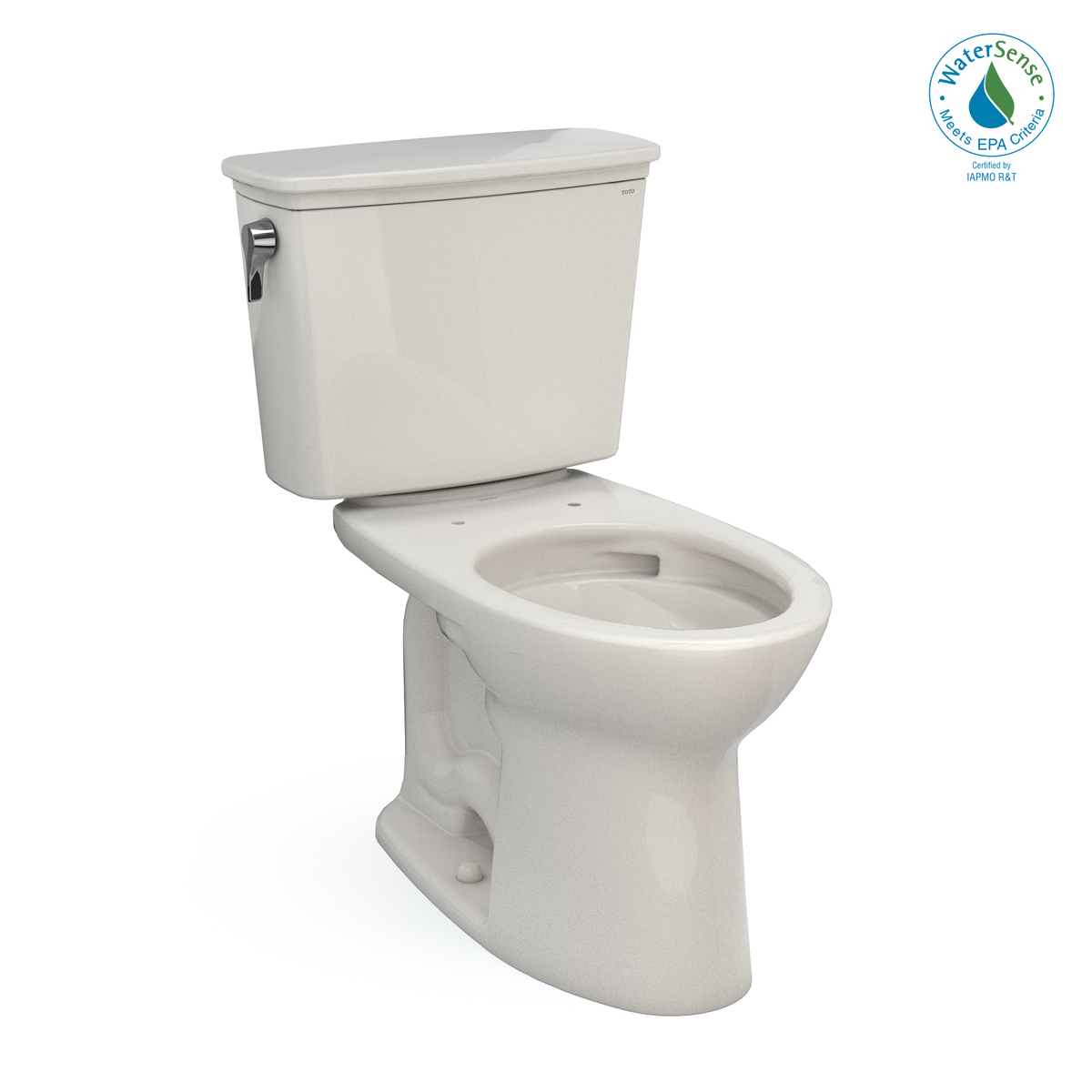 TOTO CST786CEFG#12 Drake Transitional Two-Piece Elongated 1.28 Gpf Universal Height Tornado Flush Toilet With Cefiontect - Sedona Beige