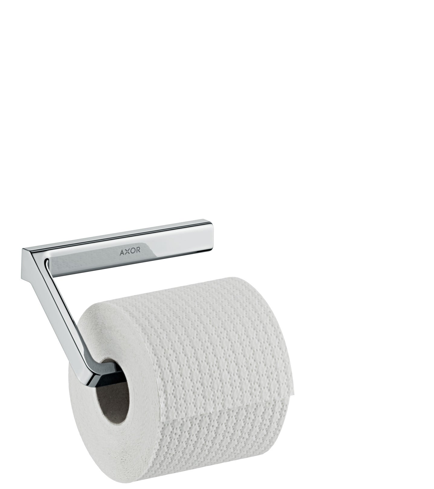 AXOR 42846820 Universal SoftSquare Toilet Paper Holder without Cover - Brushed Nickel