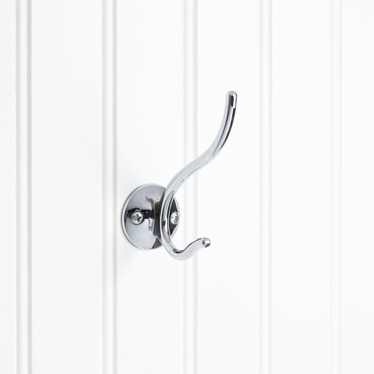 ELEMENTS YD30-381PC Elements Wall Double Hook - Polished Chrome