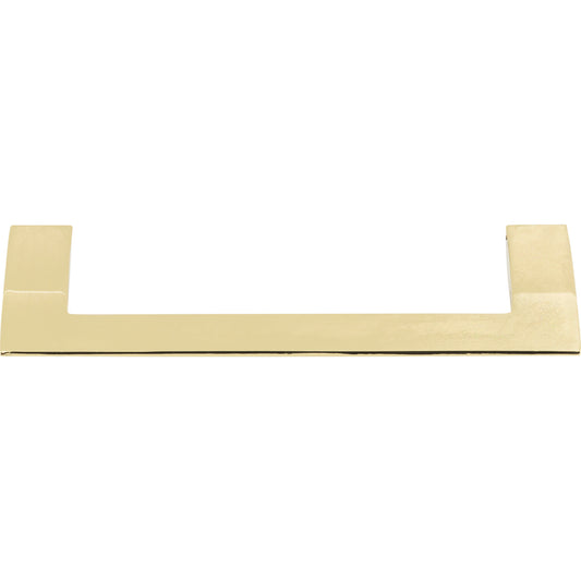 ATLAS A906-FG Angled Drop 5 1/16" Center to Center Bar Pull , French Gold