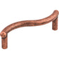 TOP KNOBS M1757 Spiral 3" Center to Center Bar Pull - Antique Copper