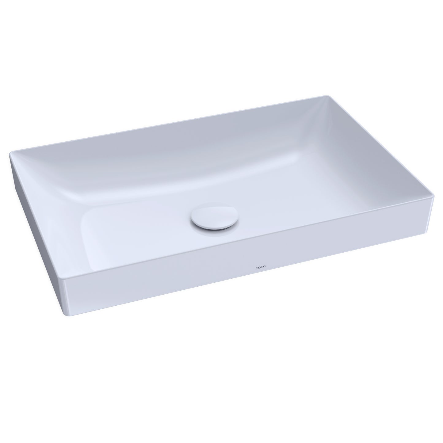 TOTO LT476GR#01 Kiwami Rectangular 23" Vessel Bathroom Sink with CEFIONTECT , Cotton White