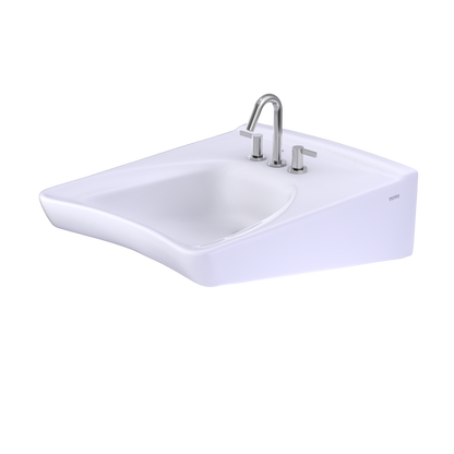TOTO LT308.4#01 Commercial Wall-Mount Bathroom Sink For 4 Inch Center Faucets -