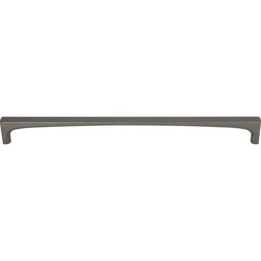 TOP KNOBS TK1017AG Riverside 12" Center to Center Bar Pull - Ash Gray