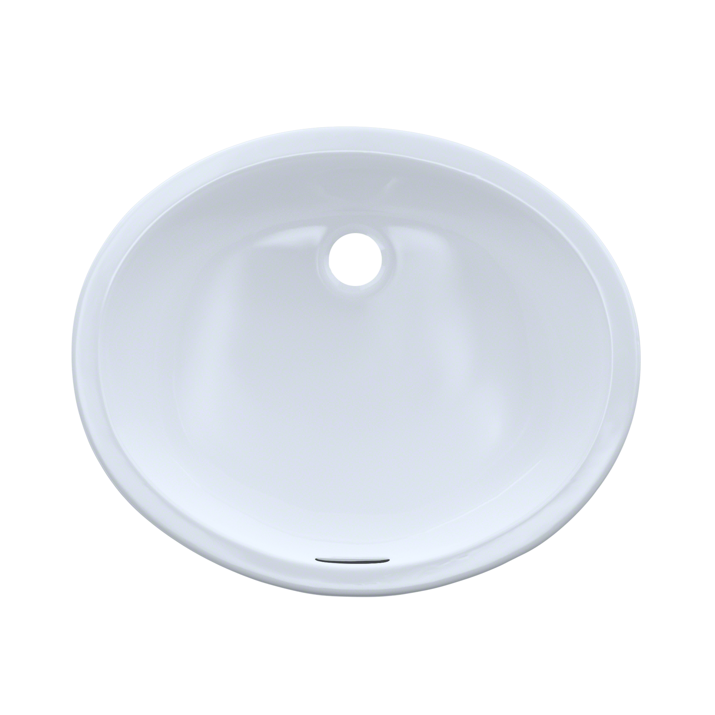 TOTO LT579G#01 Rendezvous Oval Undermount Bathroom Sink With Cefiontect - Cotton White