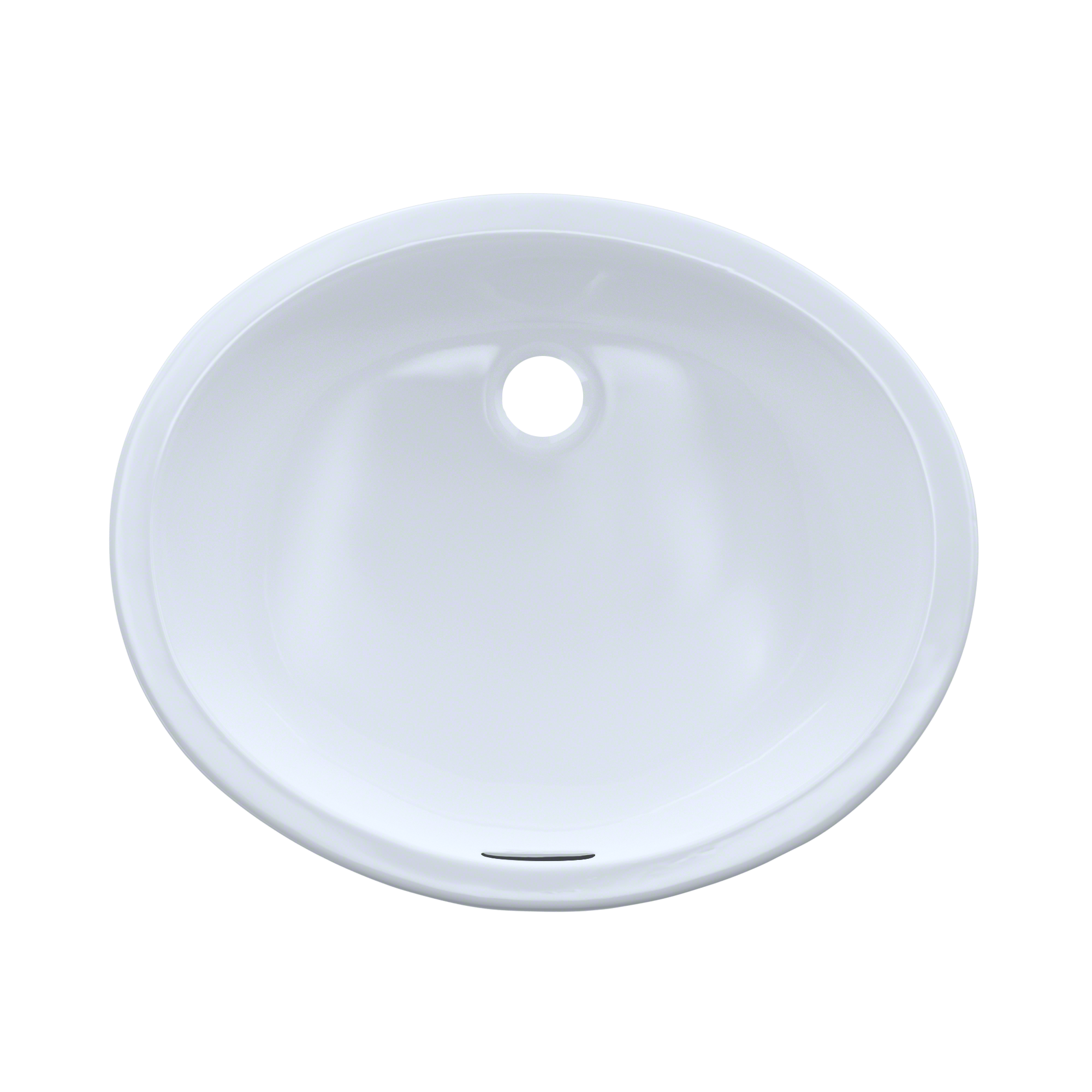 TOTO LT579G#01 Rendezvous Oval Undermount Bathroom Sink With Cefiontect - Cotton White