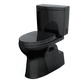 TOTO MS474124CUF#51 Vespin II 1G Two-Piece Elongated 1.0 GPF Universal Height Toilet with SS124 SoftClose Seat , Ebony