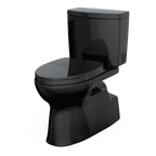 TOTO MS474124CUF#51 Vespin Ii 1G Two-Piece Elongated 1.0 Gpf Universal Height Toilet With Ss124 Softclose Seat - Ebony