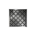 INFINITY DRAIN K 5 PS KD 5 5" x 5" Strainer with Link Pattern Decorative Plate and 2" Throat in Polished Stainless for KD 5