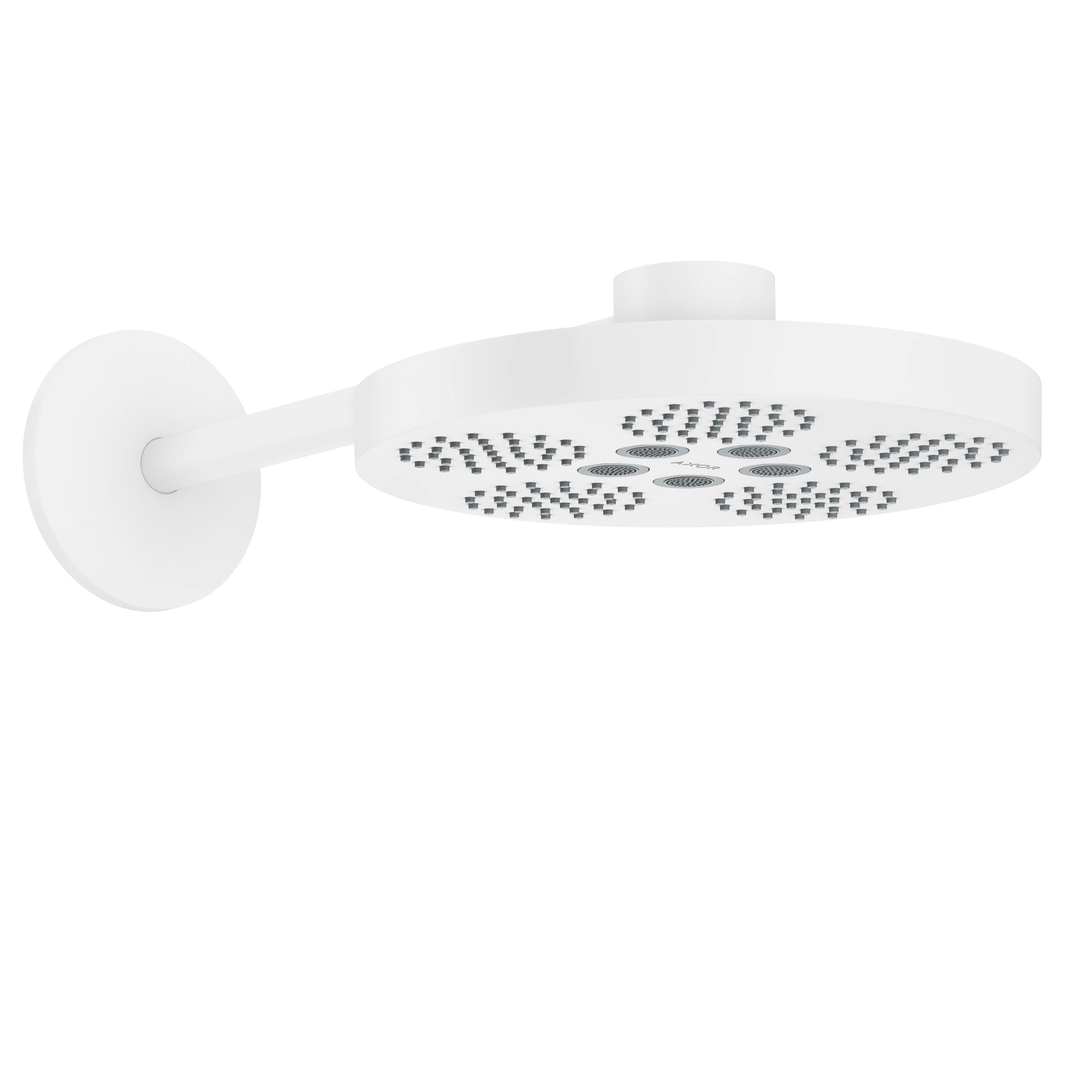 AXOR ONE Showerhead 280 2-Jet with Showerarm Trim, 1.75 GPM in Matte White