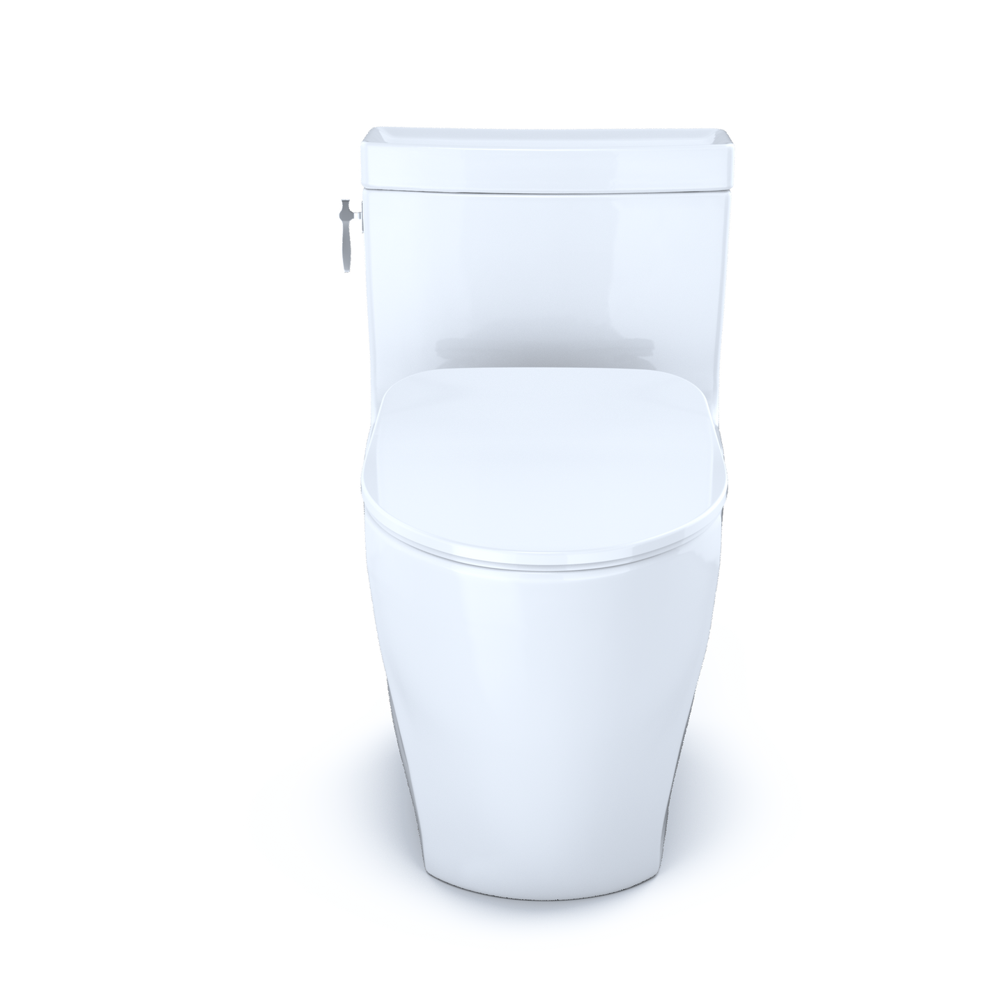 TOTO MS626234CEFG#01 Aimes One-Piece Elongated 1.28 GPF Toilet with CEFIONTECT and SoftClose Seat , Cotton White