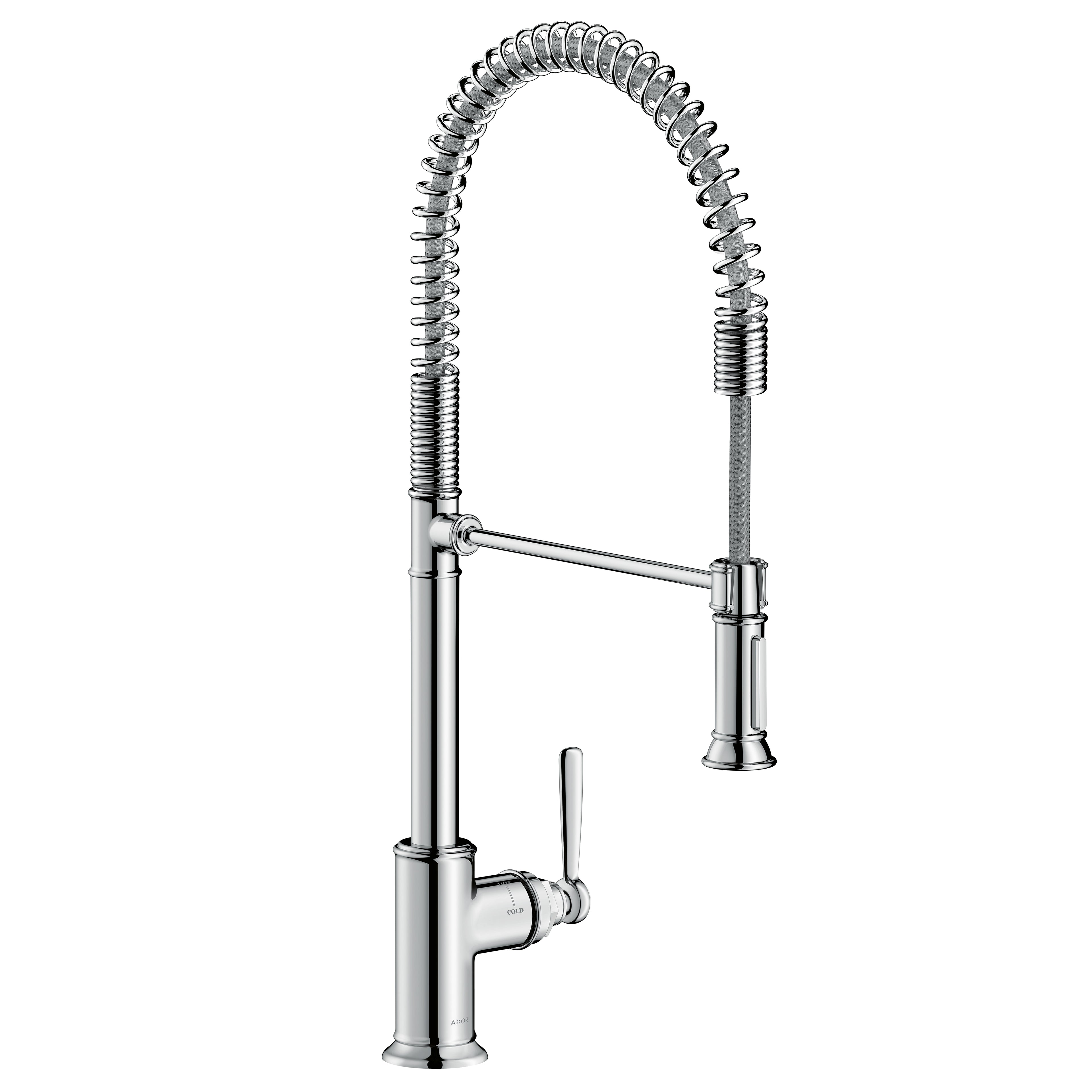 AXOR 16582001 Montreux Semi-Pro Kitchen Faucet 2-Spray, 1.75 GPM - Chrome