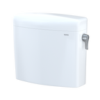 TOTO ST436EMNR#01 Aquia Iv Cube Dual Flush 1.28 And 0.9 Gpf Toilet Tank Only With Right Hand Trip Lever - Cotton White