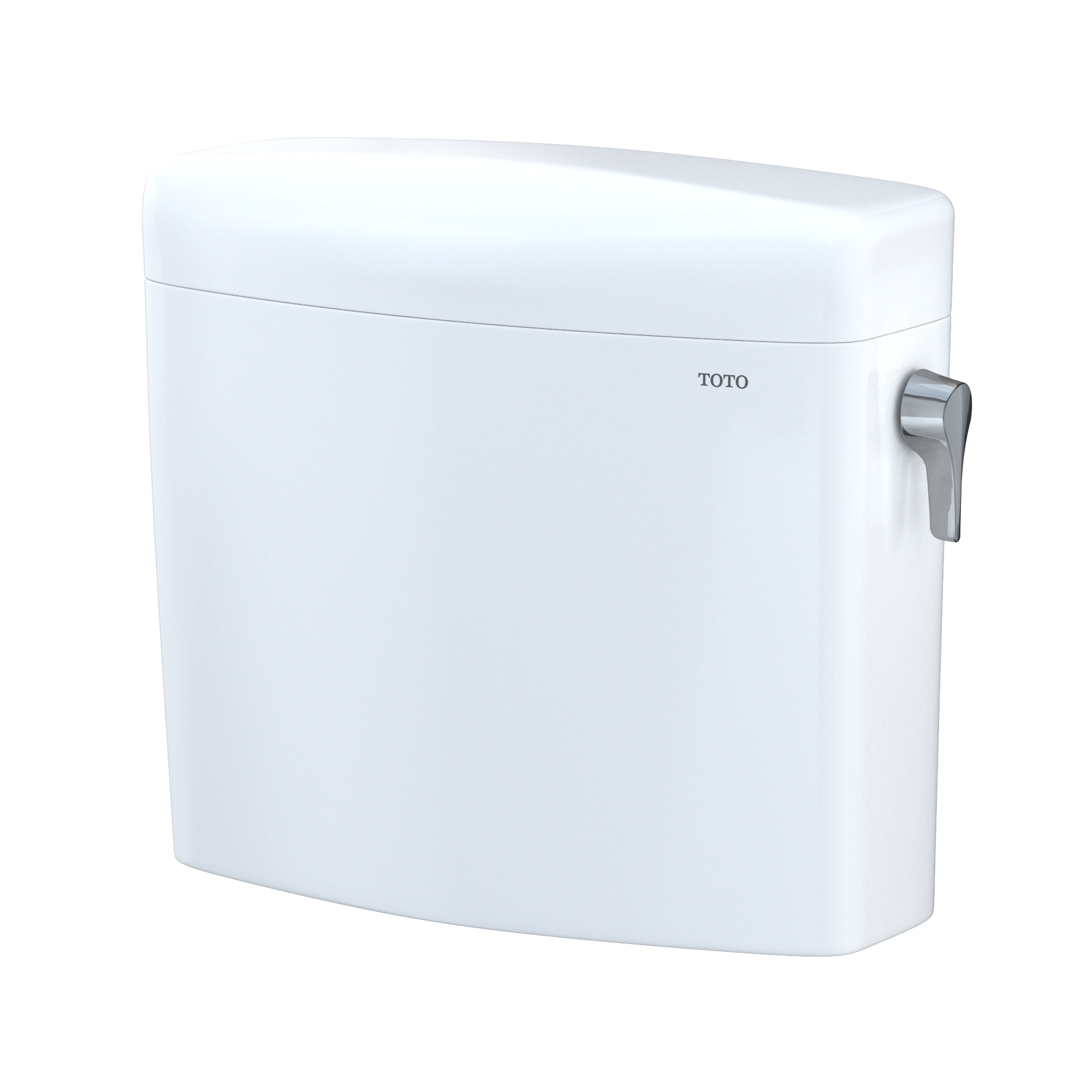 TOTO ST436EMNR#01 Aquia Iv Cube Dual Flush 1.28 And 0.9 Gpf Toilet Tank Only With Right Hand Trip Lever - Cotton White