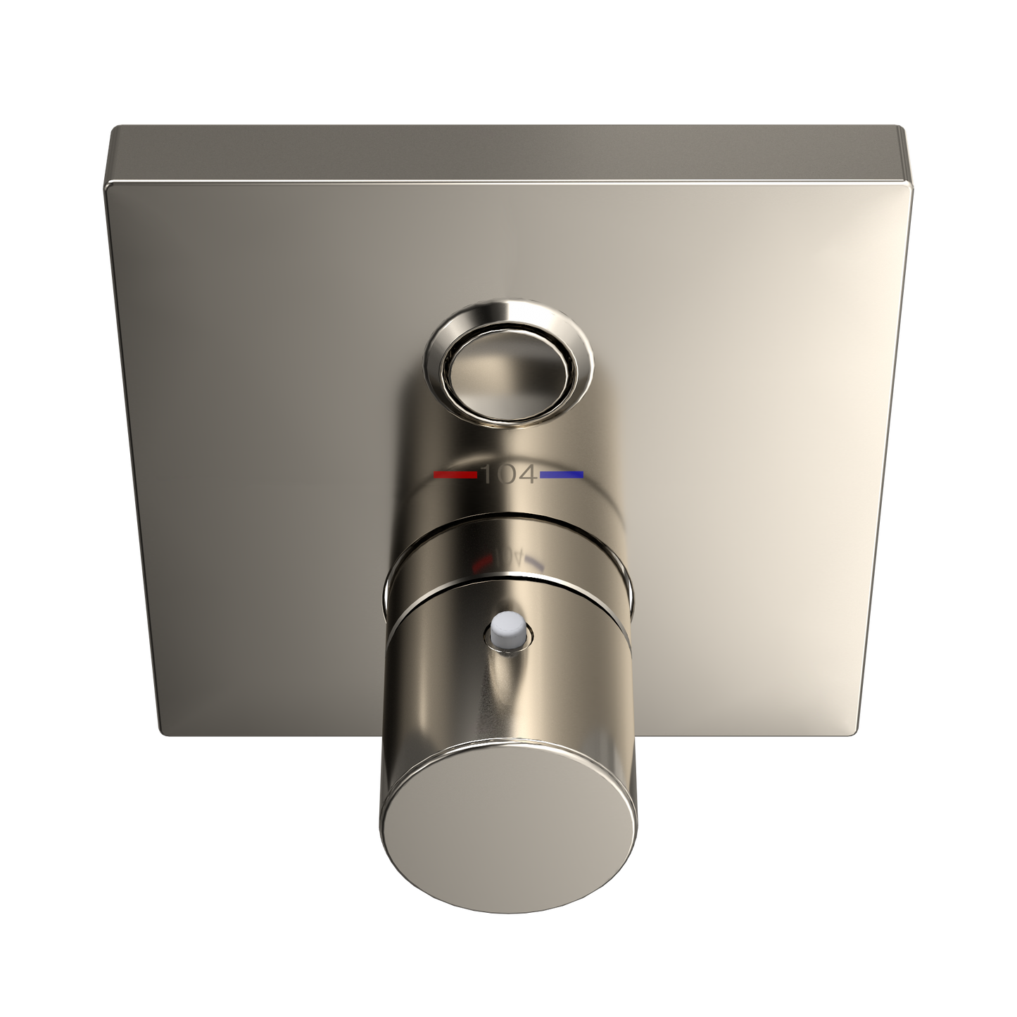 TOTO TBV02405U#PN Square Thermostatic Mixing Valve With One-Function Shower Trim - Polished Nickel