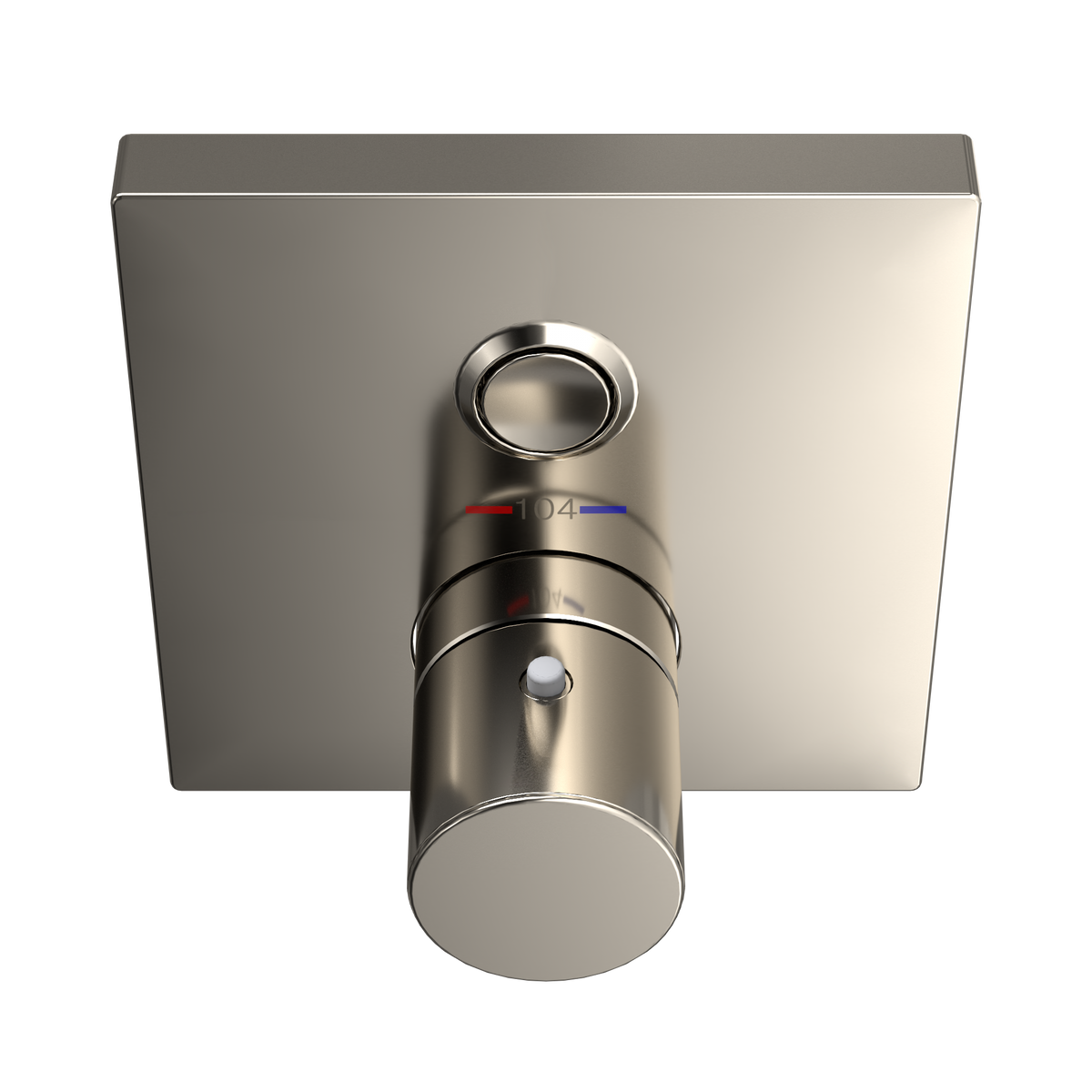 TOTO TBV02405U#PN Square Thermostatic Mixing Valve With One-Function Shower Trim - Polished Nickel