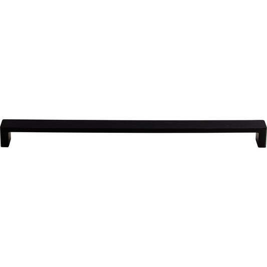 TOP KNOBS TK253BLK Modern Metro 12" Center to Center Bar Pull - Flat Black