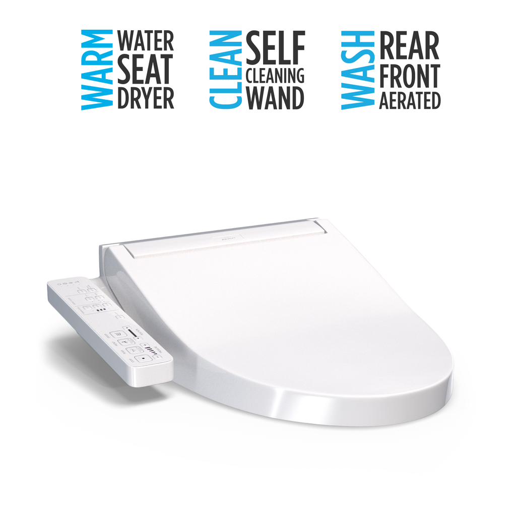 TOTO SW3024#01 Washlet Kc2 Electronic Bidet Toilet Seat With Heated Seat And Softclose Lid - Cotton White