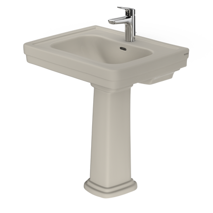 TOTO LPT530N#03 Promenade 27-1/2" X 22-1/4" Rectangular Pedestal Bathroom Sink For Single Hole Faucets - Bone