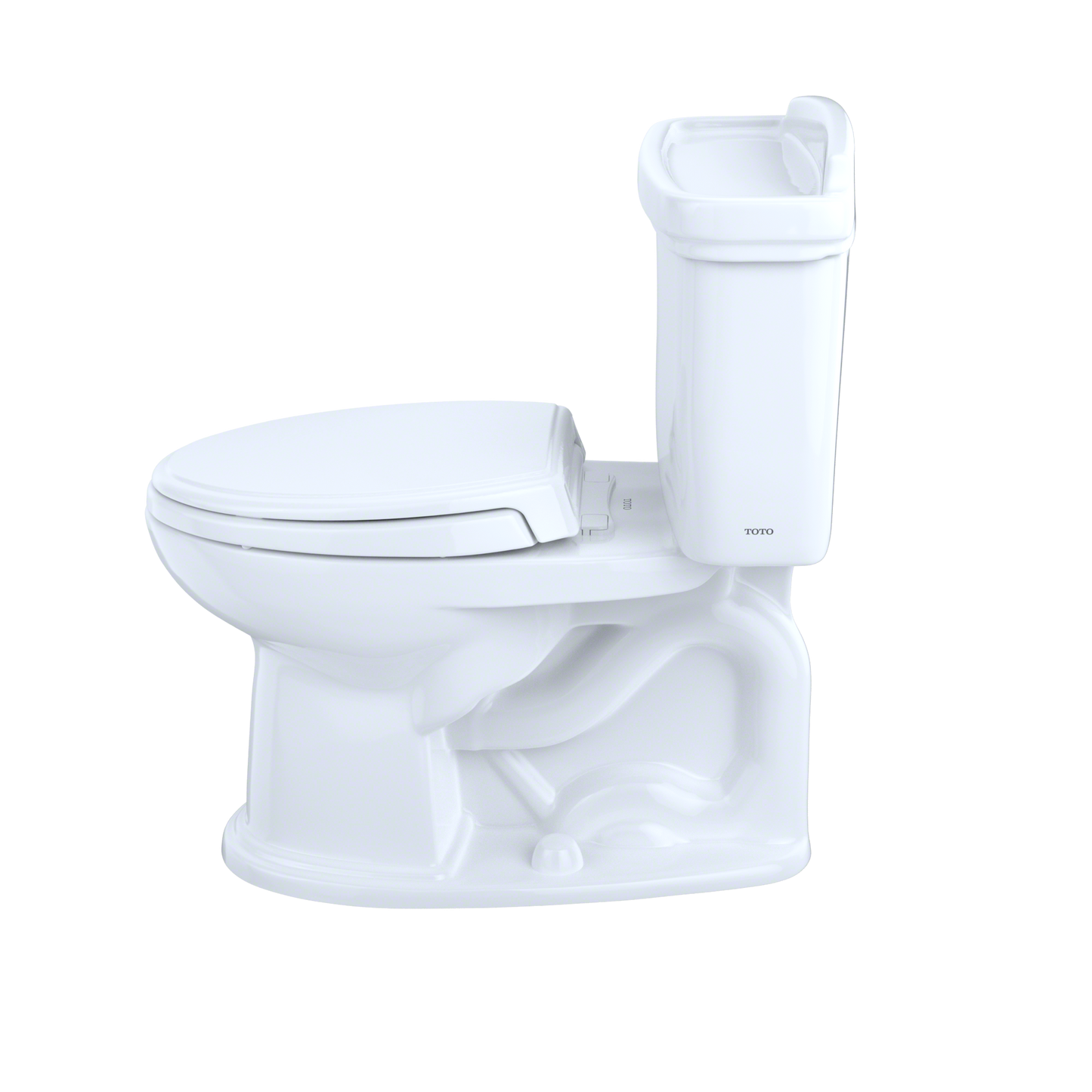 TOTO CST754EF#01 Eco Dartmouth Two-Piece Elongated 1.28 GPF Universal Height Toilet , Cotton White