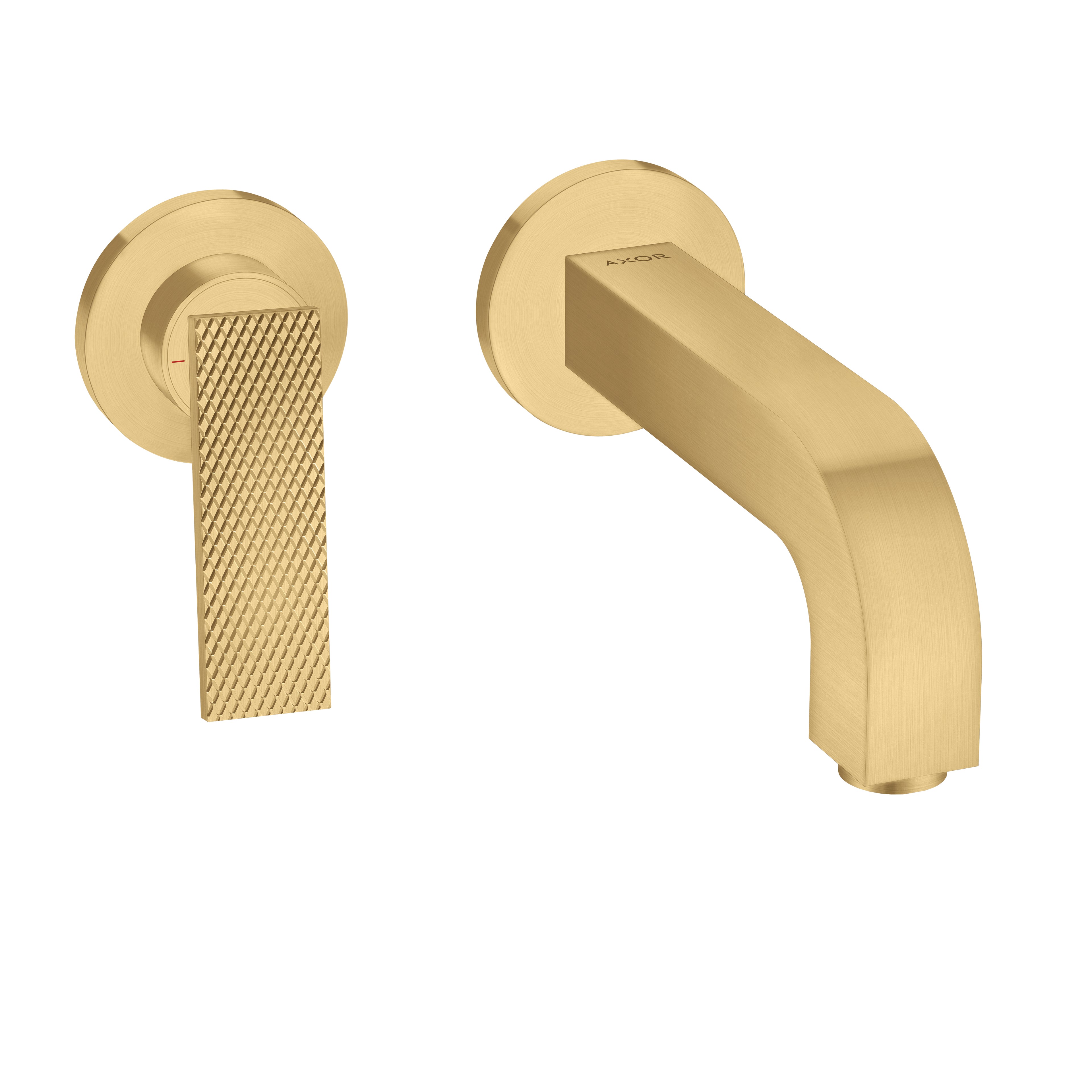 AXOR 39181251 Citterio Wall-Mounted Single-Handle Faucet Trim- Rhombic Cut, 1.2 GPM - Brushed Gold Optic