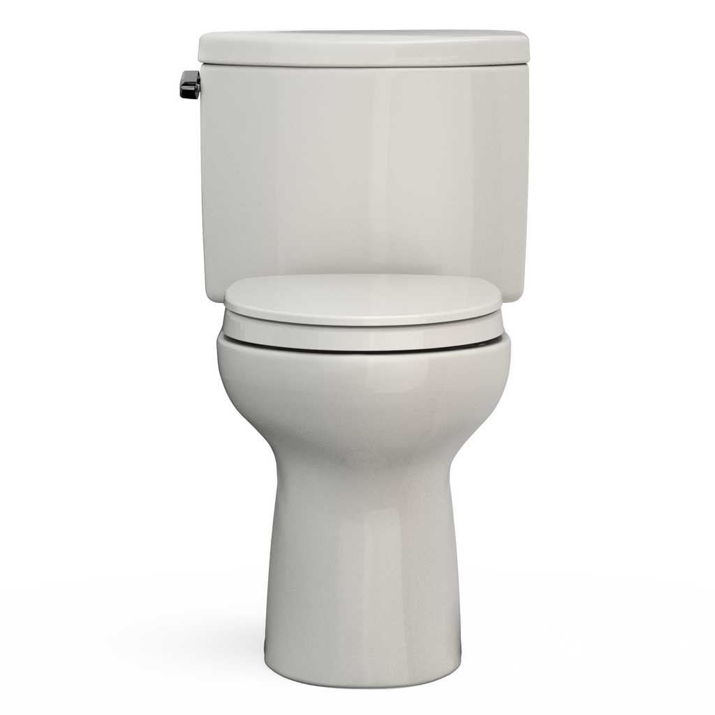 TOTO MS454124CEFG#12 Drake Ii Two-Piece Elongated 1.28 Gpf Universal Height Toilet With Cefiontect And Ss124 Softclose Seat - Sedona Beige