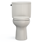 TOTO MS454124CEFG#12 Drake Ii Two-Piece Elongated 1.28 Gpf Universal Height Toilet With Cefiontect And Ss124 Softclose Seat - Sedona Beige