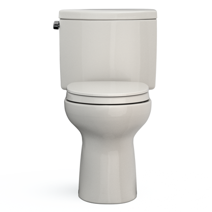 TOTO MS454124CEFG#12 Drake Ii Two-Piece Elongated 1.28 Gpf Universal Height Toilet With Cefiontect And Ss124 Softclose Seat - Sedona Beige