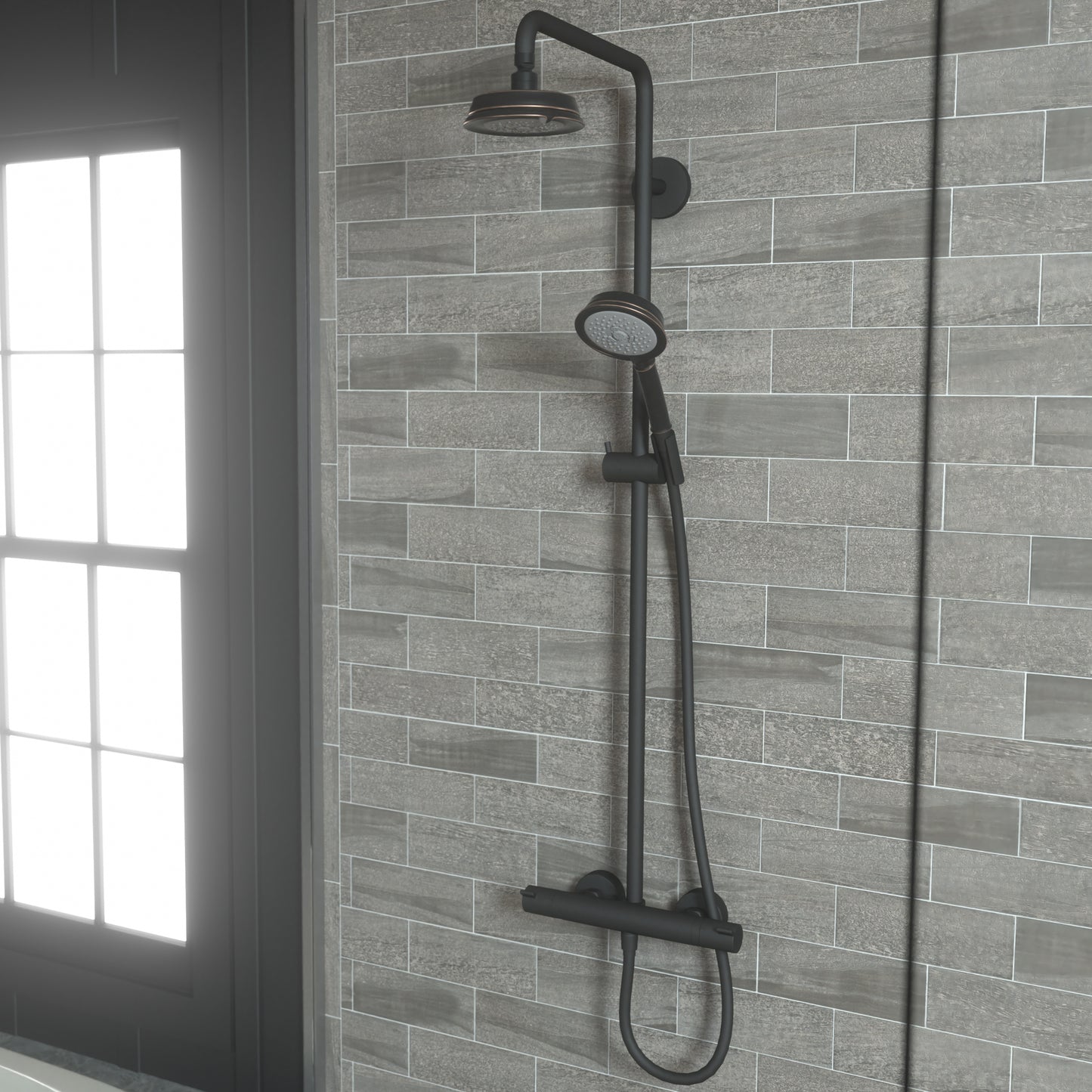 HANSGROHE 04072920 Croma 100 Classic Handshower 3-Jet, 2.5 GPM - Rubbed Bronze