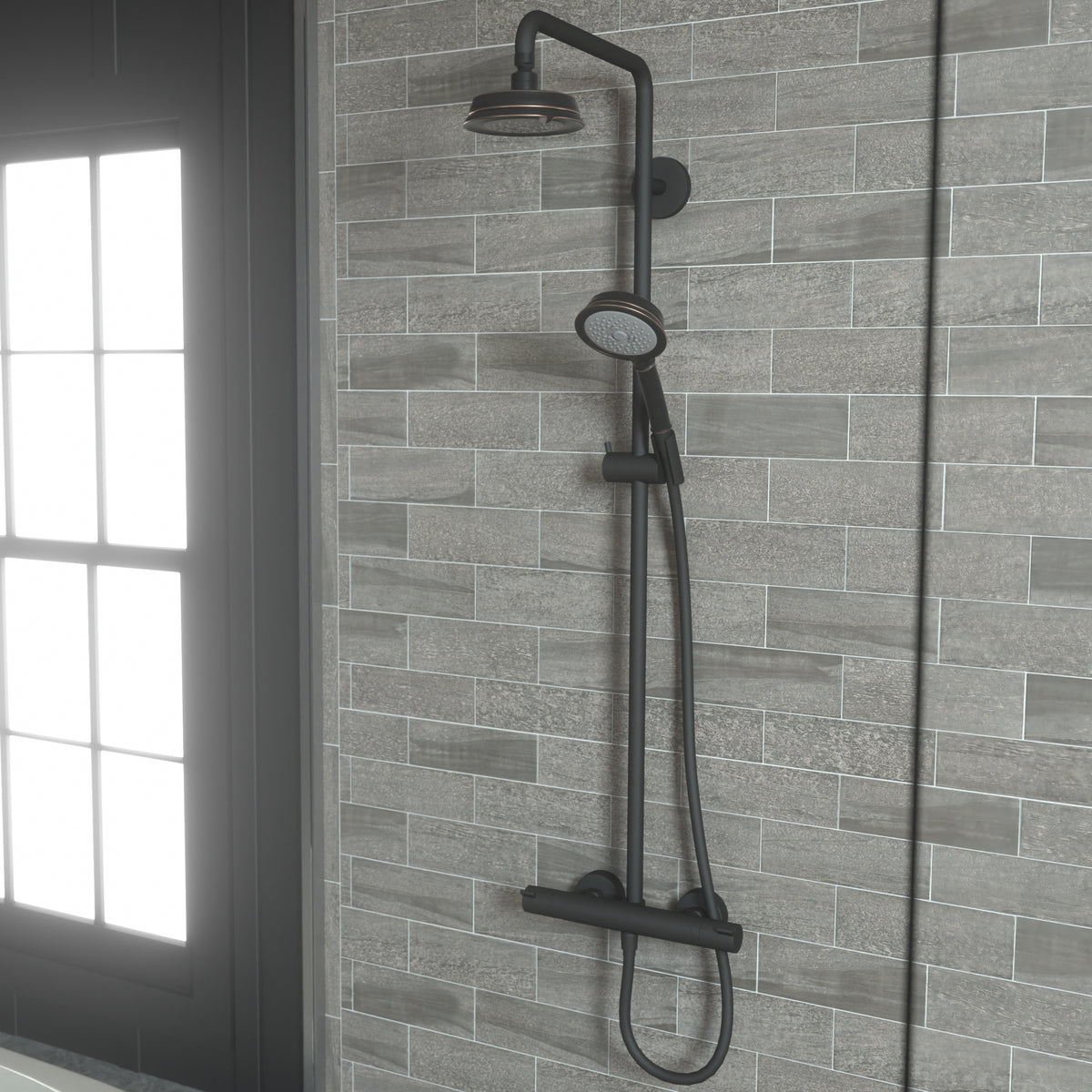 HANSGROHE 04072920 Croma 100 Classic Handshower 3-Jet, 2.5 GPM - Rubbed Bronze
