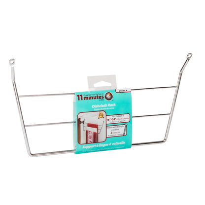 HARDWARE RESOURCES DTH-PC-R Door Mount 3-Tier Dishcloth Rack - Chrome