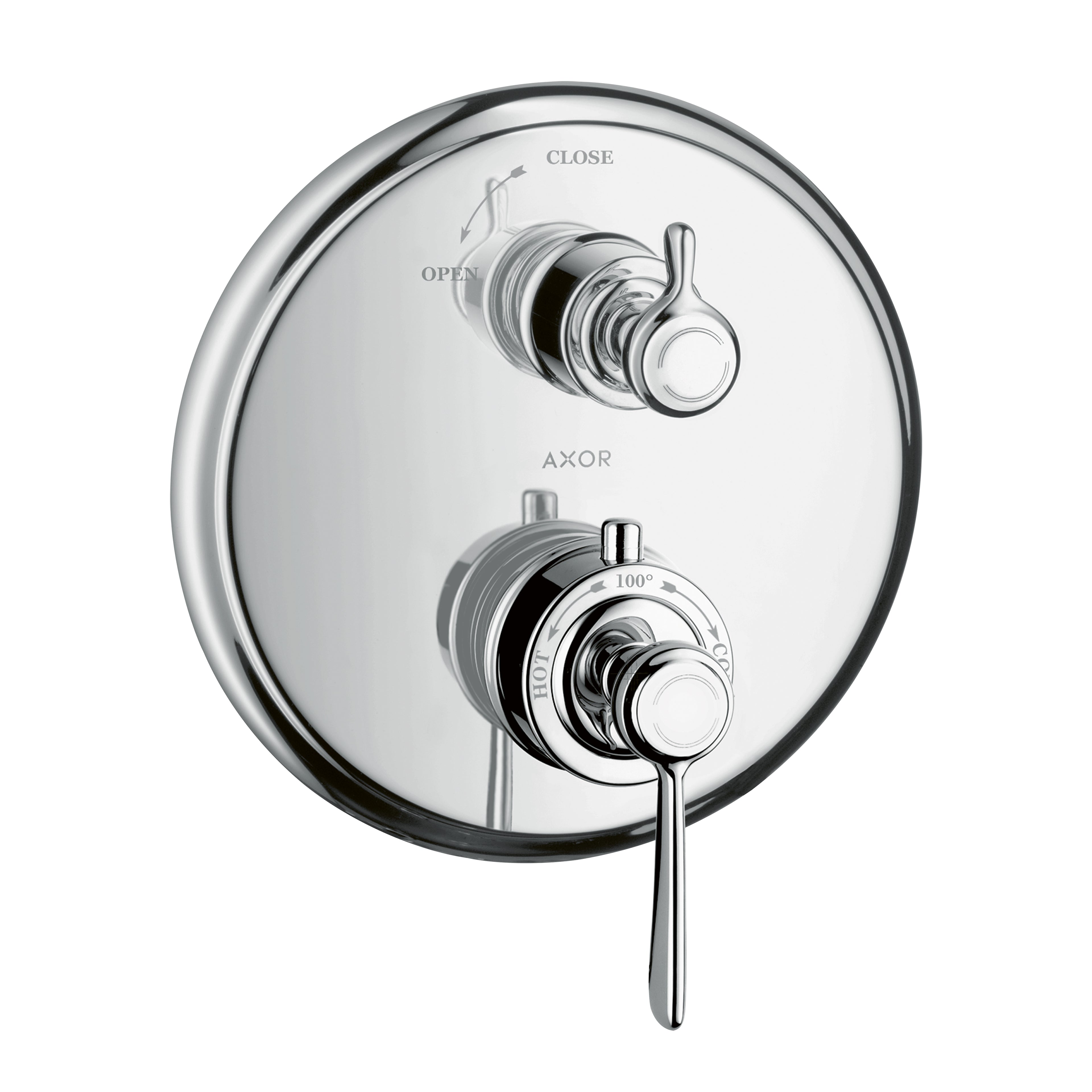 AXOR 16801001 Montreux Thermostatic Trim with Volume Control - Chrome
