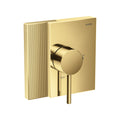 AXOR 46461991 Edge Pressure Balance Trim - Diamond Cut - Polished Gold Optic
