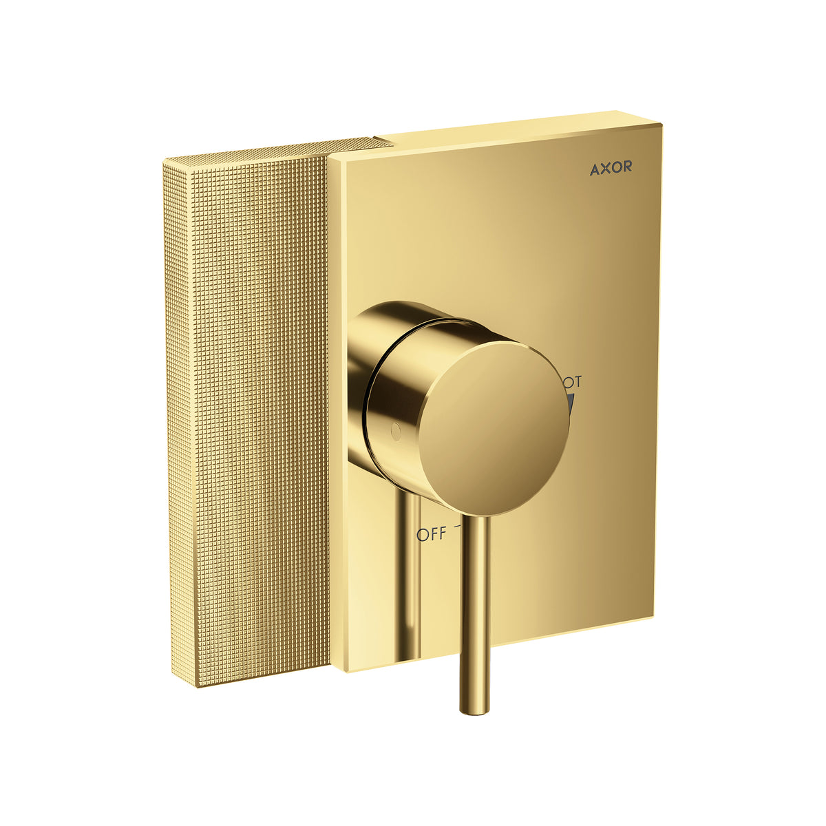 AXOR 46461991 Edge Pressure Balance Trim - Diamond Cut - Polished Gold Optic