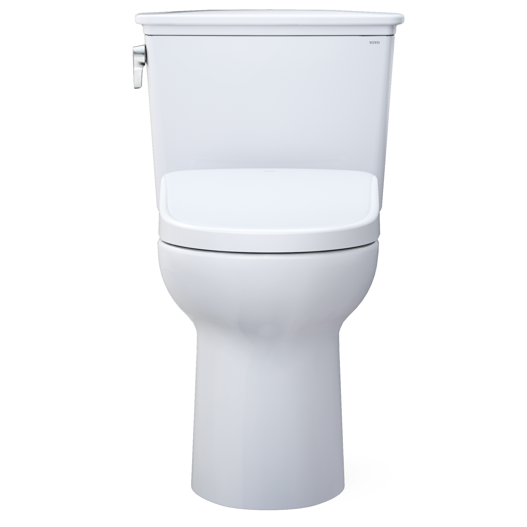 TOTO MW7864736CEGA#01 Drake Transitional Washlet+ Two-Piece Elongated 1.28 Gpf Tornado Flush Toilet And S7A Contemporary Bidet Seat With Auto Flush - Cotton White