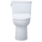 TOTO MW7864726CEG#01 Drake Transitional WASHLET+ Two-Piece Elongated 1.28 GPF TORNADO FLUSH Toilet with S7 Contemporary Bidet Seat , Cotton White