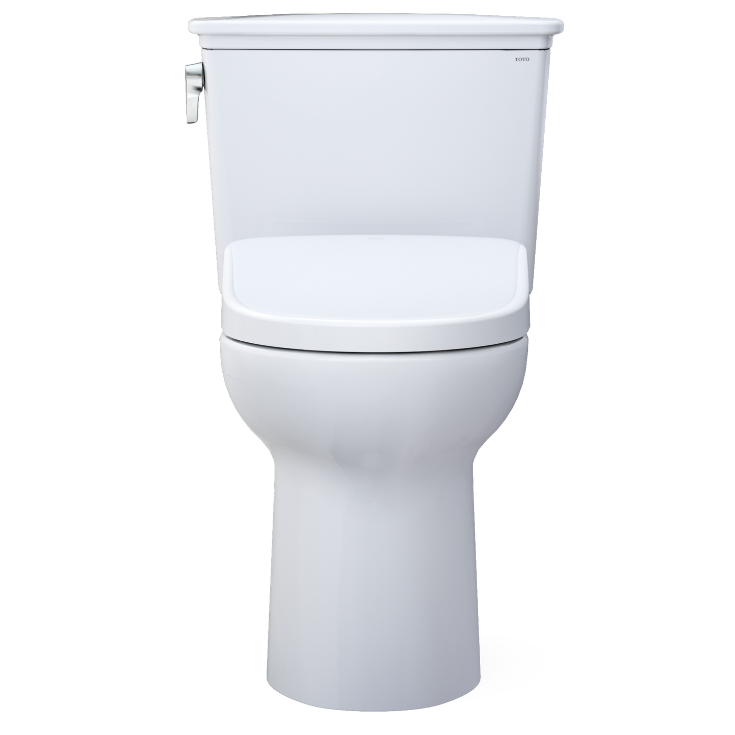 TOTO MW7864726CEG#01 Drake Transitional WASHLET+ Two-Piece Elongated 1.28 GPF TORNADO FLUSH Toilet with S7 Contemporary Bidet Seat , Cotton White