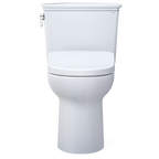 TOTO MW7864726CEG#01 Drake Transitional Washlet+ Two-Piece Elongated 1.28 Gpf Tornado Flush Toilet With S7 Contemporary Bidet Seat - Cotton White