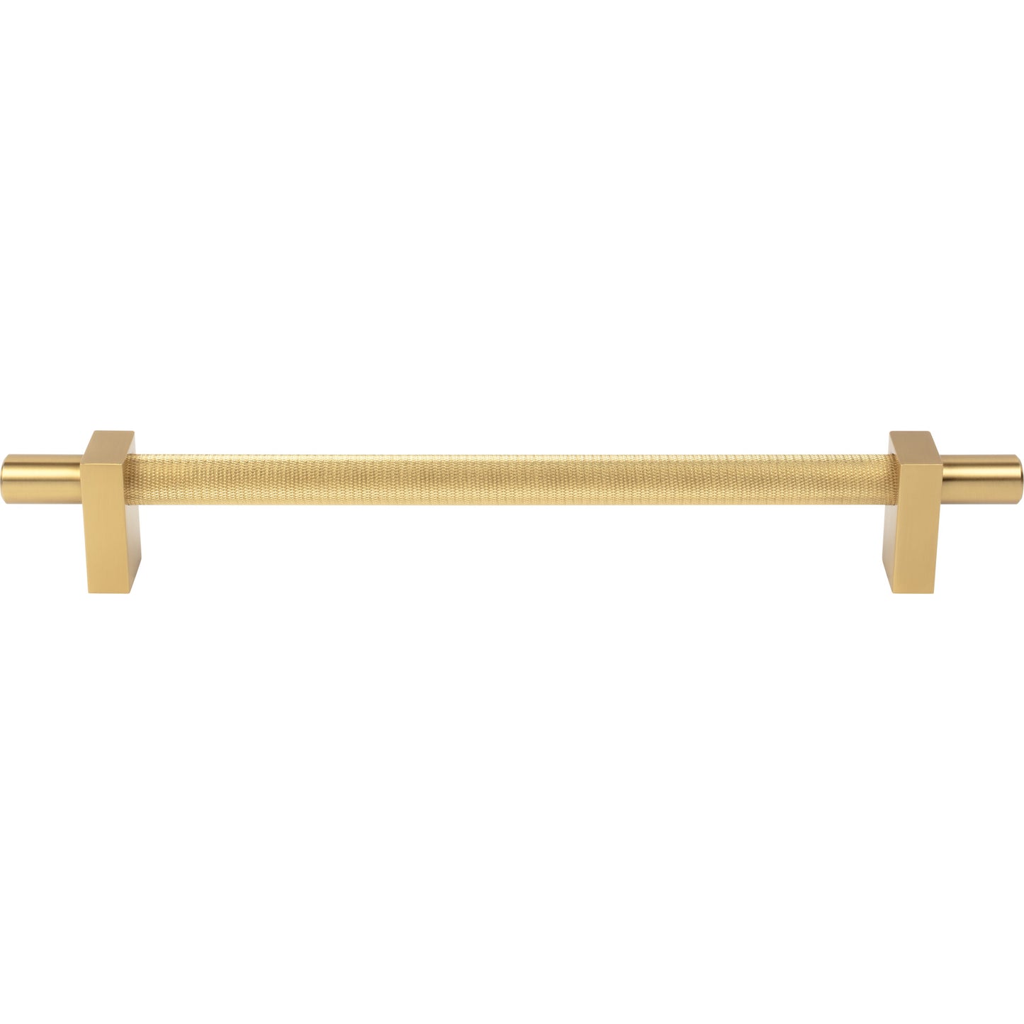 JEFFREY ALEXANDER 598-18BG Larkin Knurled Center 18" Center-to-Center Appliance Pull - Brushed Gold