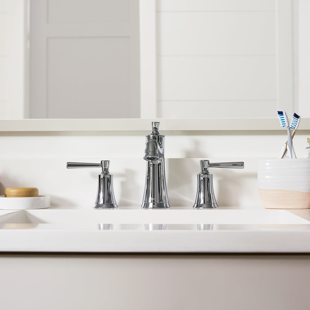HANSGROHE 04774000 Joleena Widespread Faucet 100 with Pop-Up Drain, 1.2 GPM - Chrome