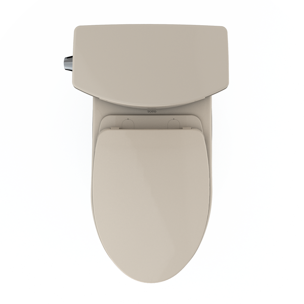 TOTO MS474124CUFG#03 Vespin Ii 1G Two-Piece Elongated 1.0 Gpf Universal Height Toilet With Cefiontect And Ss124 Softclose Seat - Bone