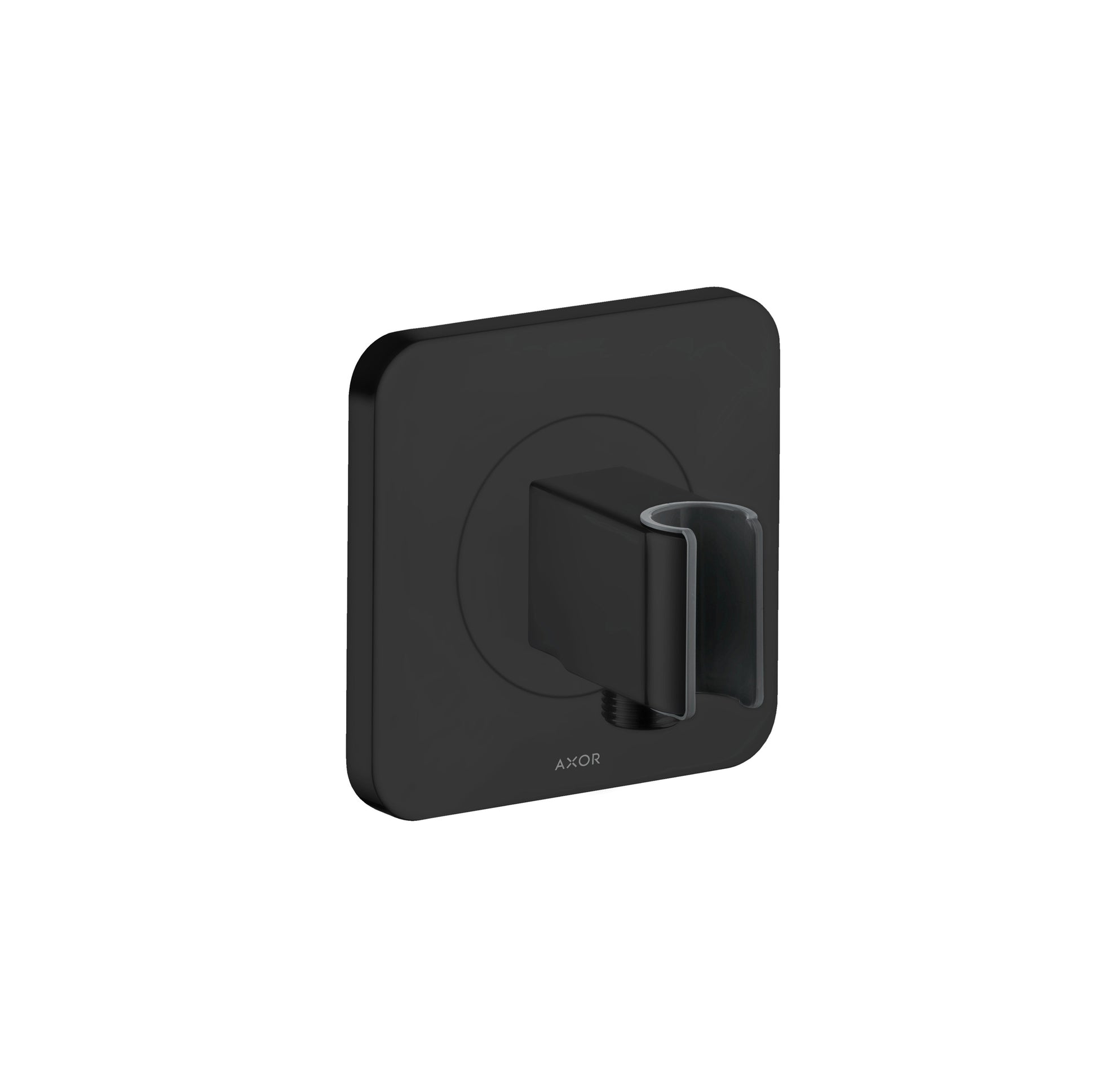 AXOR Citterio E Handshower Holder with Outlet 5" x 5" in Matte Black