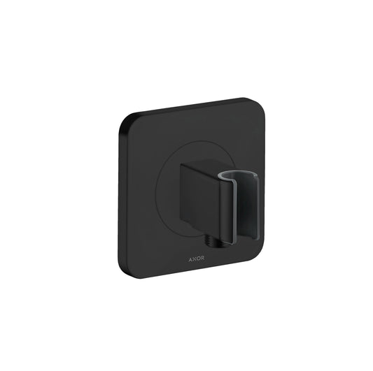 AXOR Citterio E Handshower Holder with Outlet 5" x 5" in Matte Black