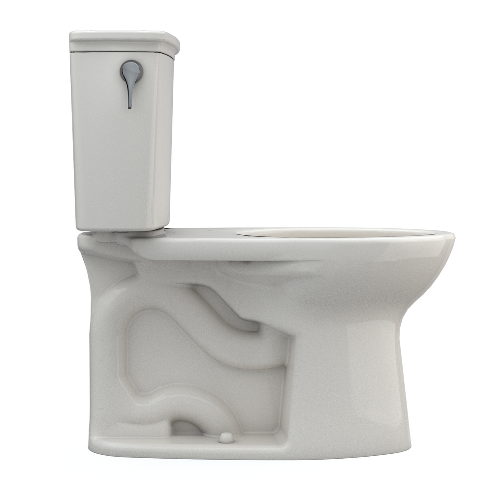 TOTO CST786CEFG#12 Drake Transitional Two-Piece Elongated 1.28 Gpf Universal Height Tornado Flush Toilet With Cefiontect - Sedona Beige