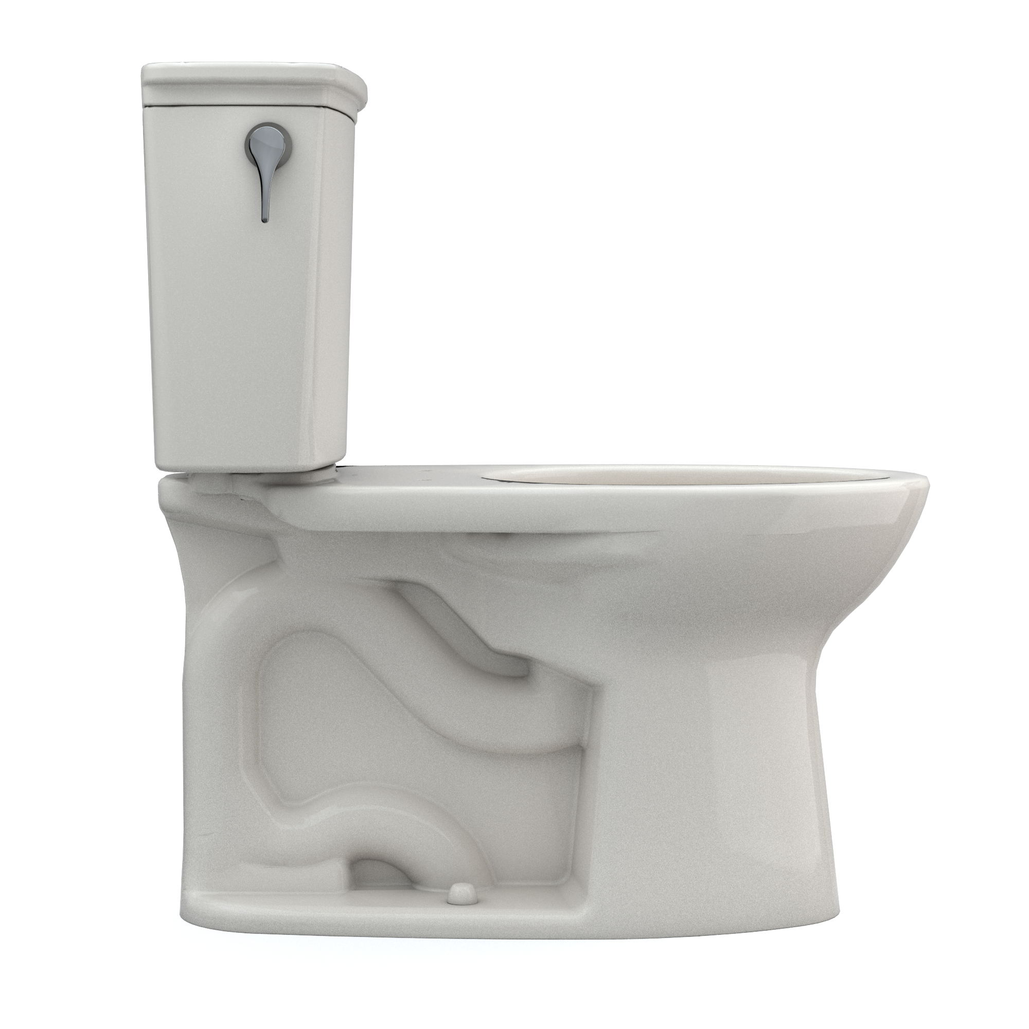 TOTO CST786CEFG#12 Drake Transitional Two-Piece Elongated 1.28 Gpf Universal Height Tornado Flush Toilet With Cefiontect - Sedona Beige