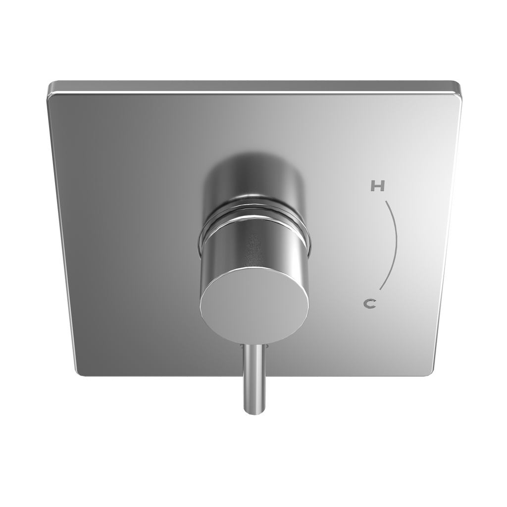 TOTO TBV02801U#CP Square Pressure Balance Valve Shower Trim - Polished Chrome