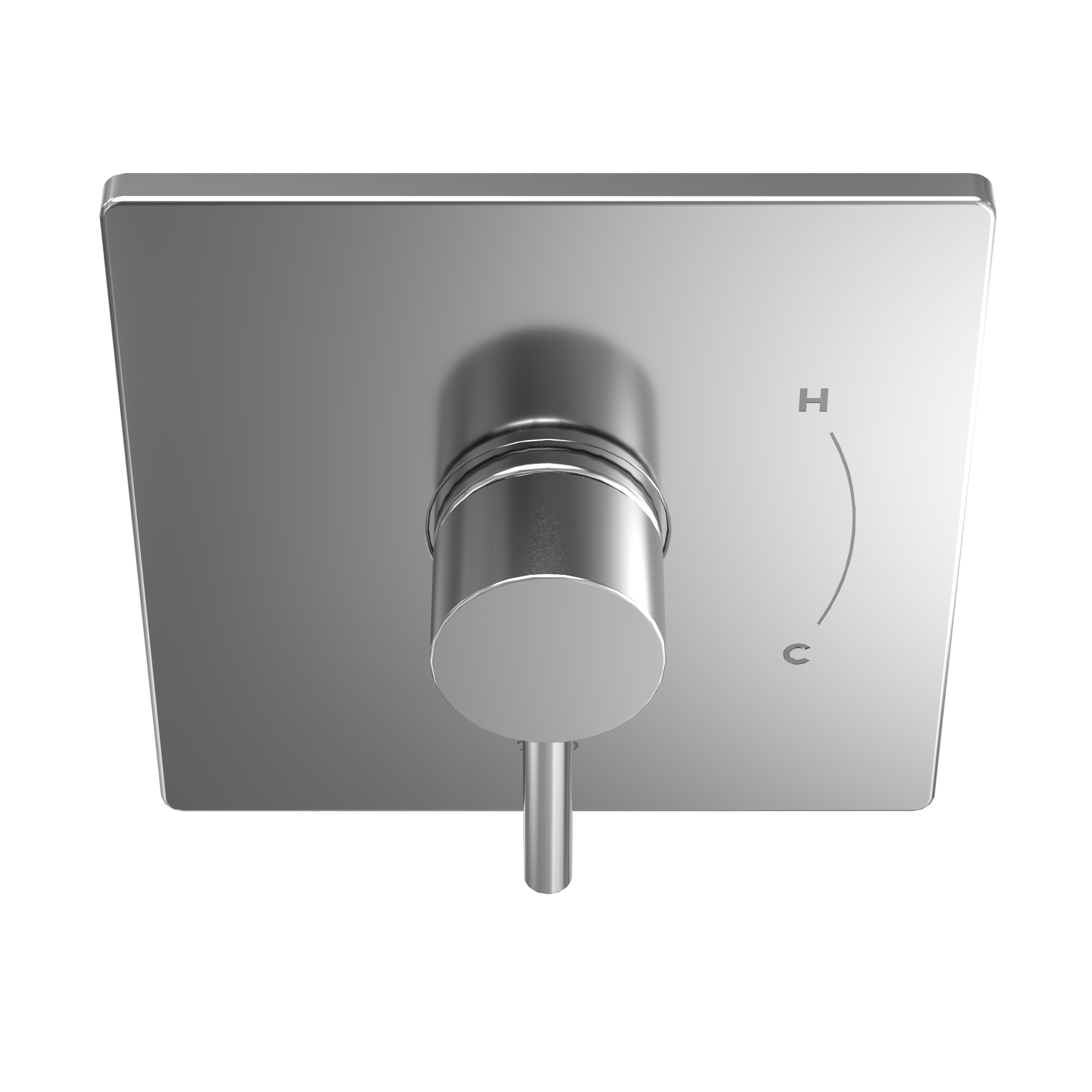 TOTO TBV02801U#CP Square Pressure Balance Valve Shower Trim - Polished Chrome