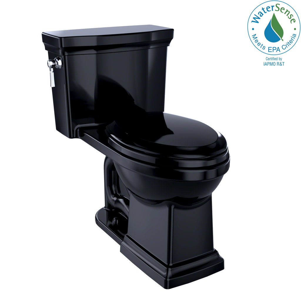 TOTO MS814224CEF#51 Promenade Ii One-Piece Elongated 1.28 Gpf Universal Height Toilet - Ebony